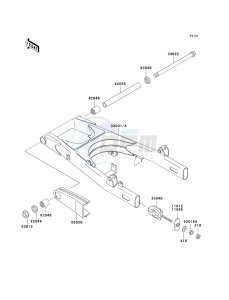 EN 500 C [VULCAN 500 LTD] (C6F-C9F) C6F drawing SWINGARM