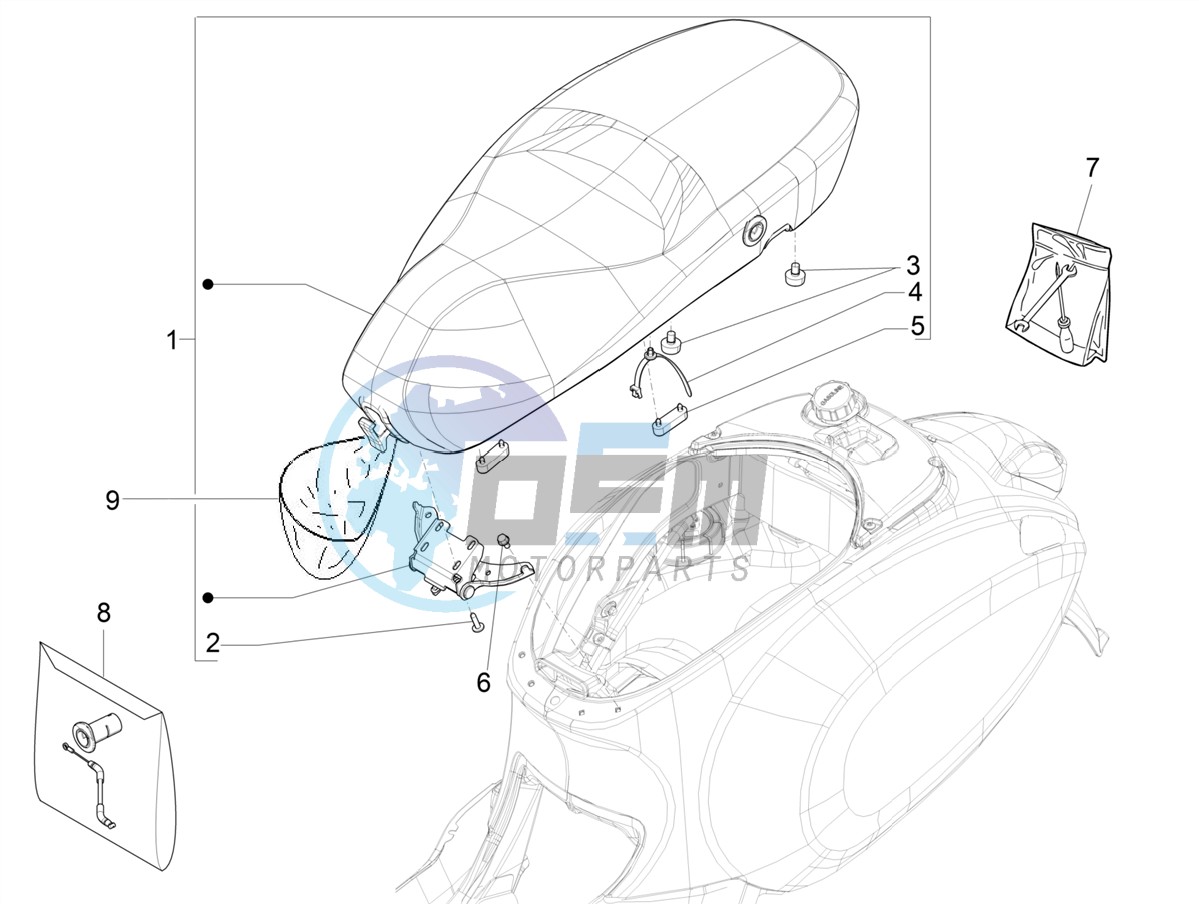 Saddle/seats