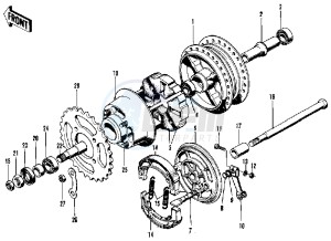 G3 SS A (-A) 90 drawing REAR HUB_BRAKE -- G3TR_A- - -- 69-73- -