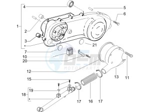 Runner 50 Pure Jet SC (UK) UK drawing Crankcase cover - Crankcase cooling