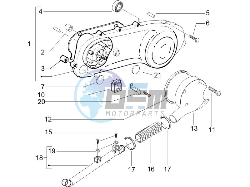 Crankcase cover - Crankcase cooling