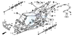 TRX250EX SPORTRAX 250 EX drawing FRAME BODY (TRX250EX6/7/8)