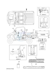 YXM700E YXM700PF VIKING (1XPH) drawing EMBLEM & LABEL 1