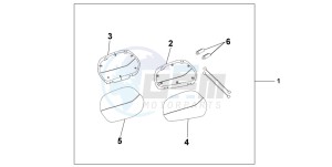 NT650V DEAUVILLE drawing BIG SADDLEBAG LID