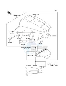 ZZR1400_ABS ZX1400FEFB FR GB XX (EU ME A(FRICA) drawing Accessory(Single Seat Cover)