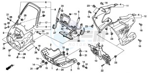 XRV750 AFRICA TWIN drawing COWL