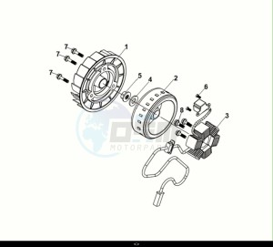 SYMPHONY ST 125 LC (XL12WW-EU) (E5) (M1) drawing AC GEN. ASSY