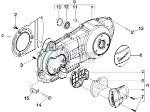 GTS 250 UK drawing Crankcase cover and cooling