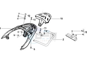 Beverly 500 2005-2006 drawing Rear luggage rack