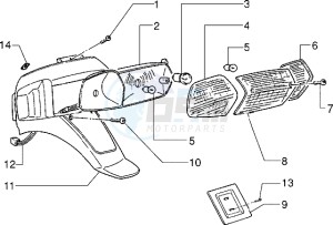 Zip 50 fast rider RST drawing Rear tail lamp