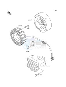 KLF250 KLF250-A3 EU GB drawing Generator