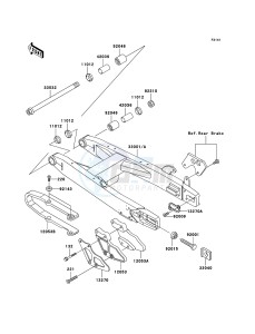 KX85 / KX85 II KX85-A5 EU drawing Swingarm