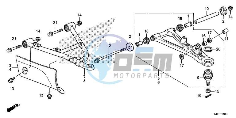 FRONT ARM (TRX680FAE)