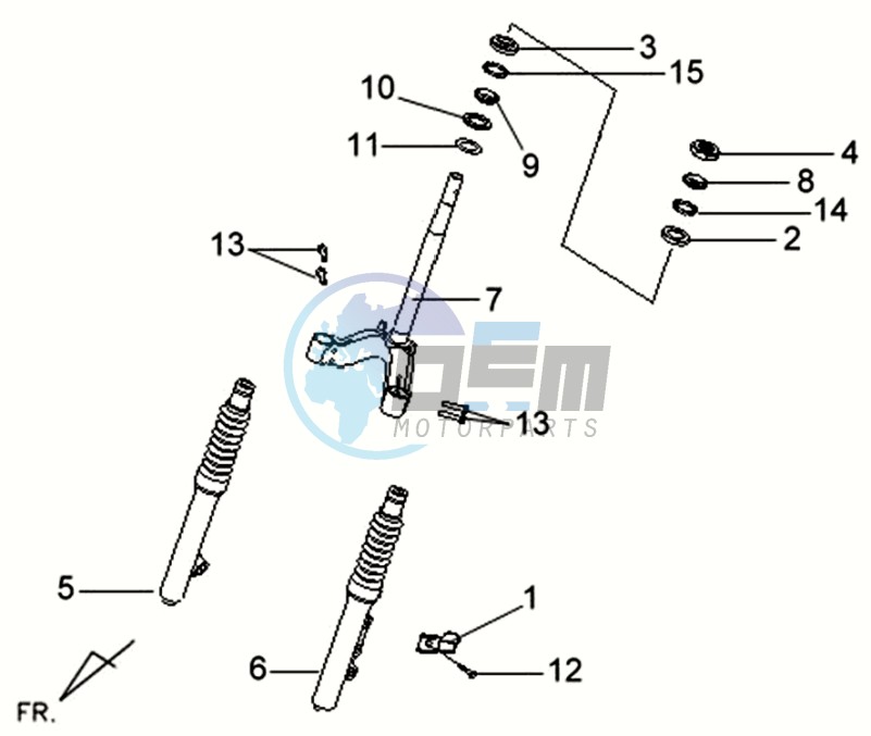 FRONT FORK/ STEERING HEAD BEARING