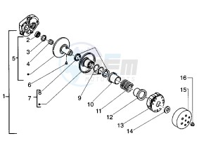 ET2 INIEZIONE 50 drawing Driven pulley