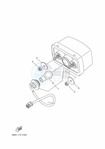 YFM450FWBD KODIAK 450 EPS (BEYB) drawing TAILLIGHT