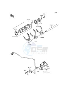 NINJA H2 / NINJA H2 CARBON ZX1000XHF XX (EU ME A(FRICA) drawing Gear Change Drum/Shift Fork(s)