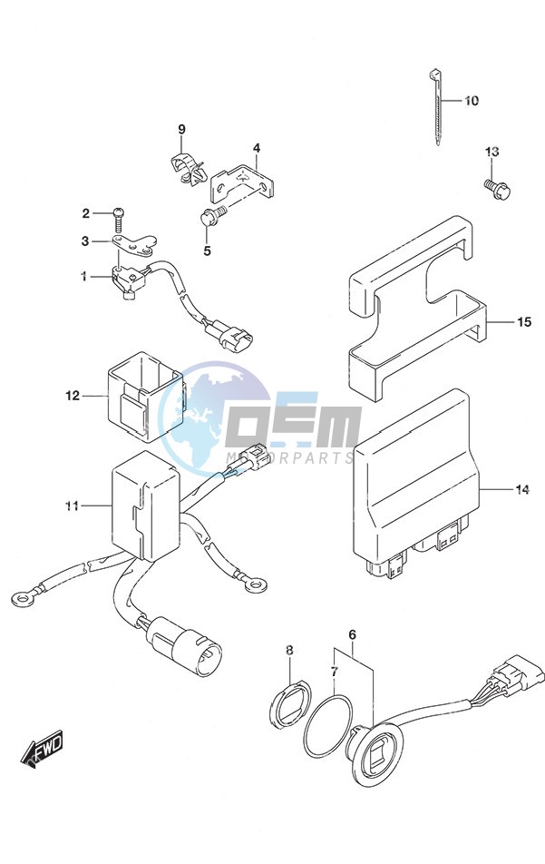 PTT Switch/Engine Control Unit