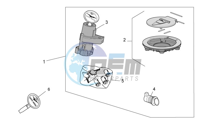 Lock hardware kit