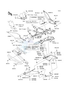 EX250 J [NINJA 250R] (J8F-J9FA) J9FA drawing SIDE COVERS_CHAIN COVER