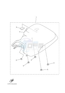 YFM700FWAD YFM7FGPSEB GRIZZLY 700 EPS SPECIAL EDITION (1HPB) drawing SEAT