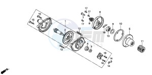 CG125 drawing OIL PUMP