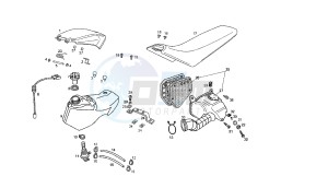 SENDA HYP DRD EVO - 50 CC VTHSR2D1C. EU2 drawing FUEL TANK - SEAT