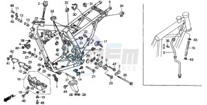 NX650 500 DOMINATOR drawing FRAME BODY