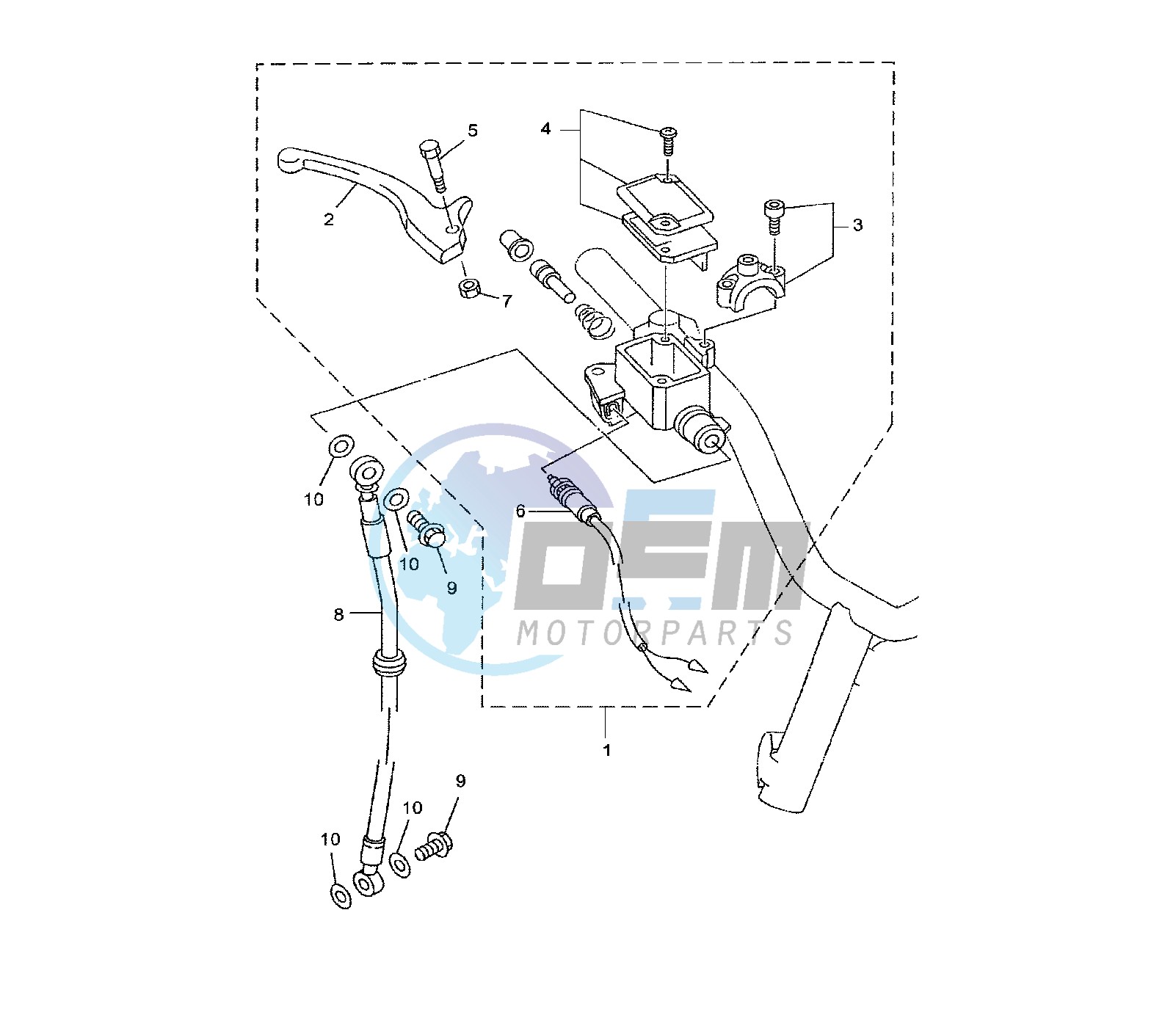 FRONT MASTER CYLINDER 5C21-7-D-J