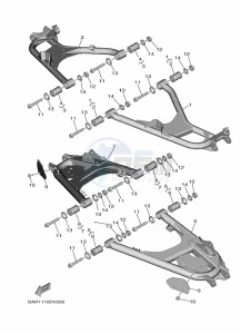 YXE850EN YXE85WPHL (BAN3) drawing REAR ARM