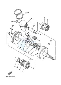 DT125 (3TTV) drawing CRANKSHAFT & PISTON