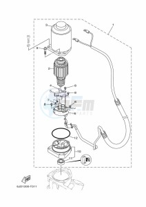 F250CA drawing TILT-SYSTEM-2