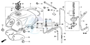 CBF600N drawing FUEL TANK (CBF600S/SA)