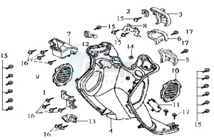 JOYRIDE 125 drawing COWLING INNER FR PLATE