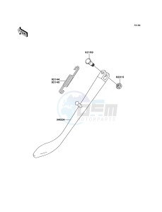 ELIMINATOR 125 BN125-A8 GB XX (EU ME A(FRICA) drawing Stand(s)