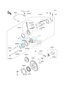 KVF 360 A [PRAIRIE 360 4X4] (A6F-A9F) A6F drawing STARTER MOTOR-- A6F - A8F- -