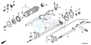 TRX500FMD TRX500FM Europe Direct - (ED) drawing GEAR SHIFT FORK