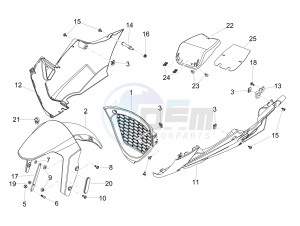 RS 50 RS4 50 2T E4 (APAC, EMEA) drawing Front mudguard-Pillar