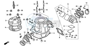 CR80RB drawing CYLINDER/CYLINDER HEAD