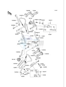 VN 750 A [VULCAN 750] (A6F) A6F drawing CAMSHAFT-- S- -_TENSIONER