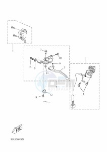 MT125 MTN125-A (BSU1) drawing HANDLE SWITCH & LEVER