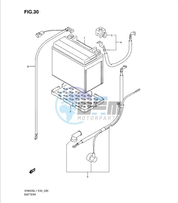 BATTERY (SV650SL1 E2)