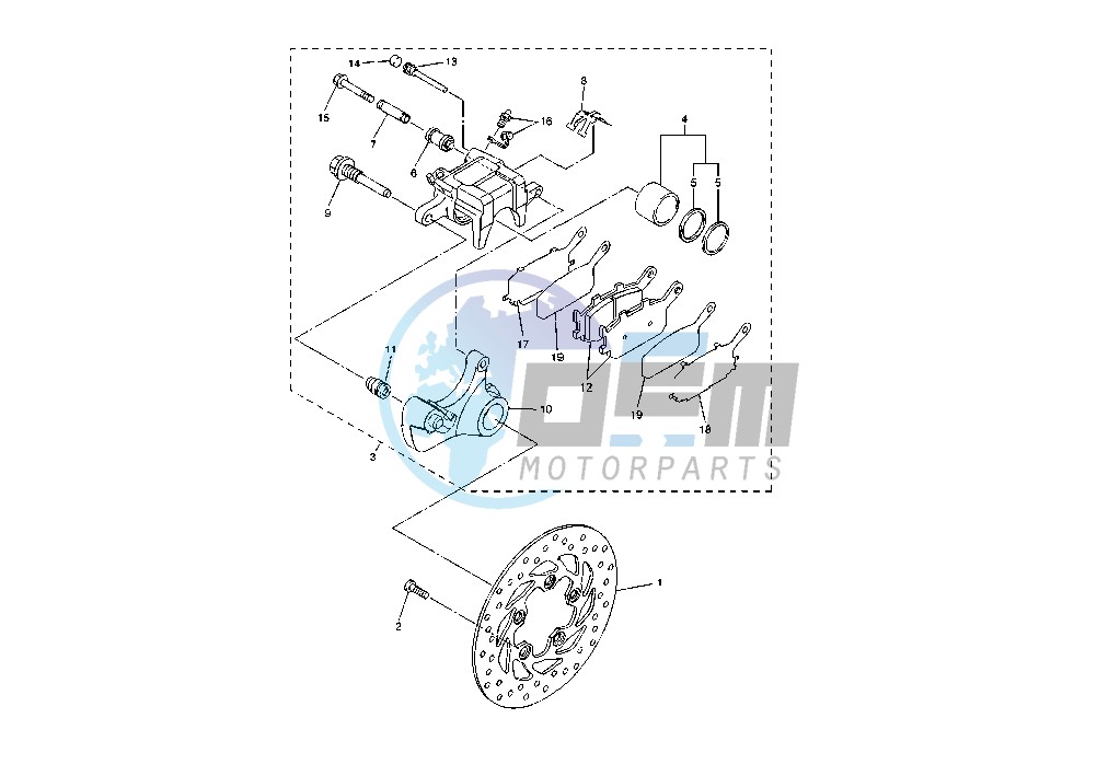 REAR BRAKE CALIPER