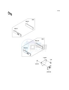 KAF 400 B [MULE 600] (B6F-B9F) B6F drawing REFLECTORS