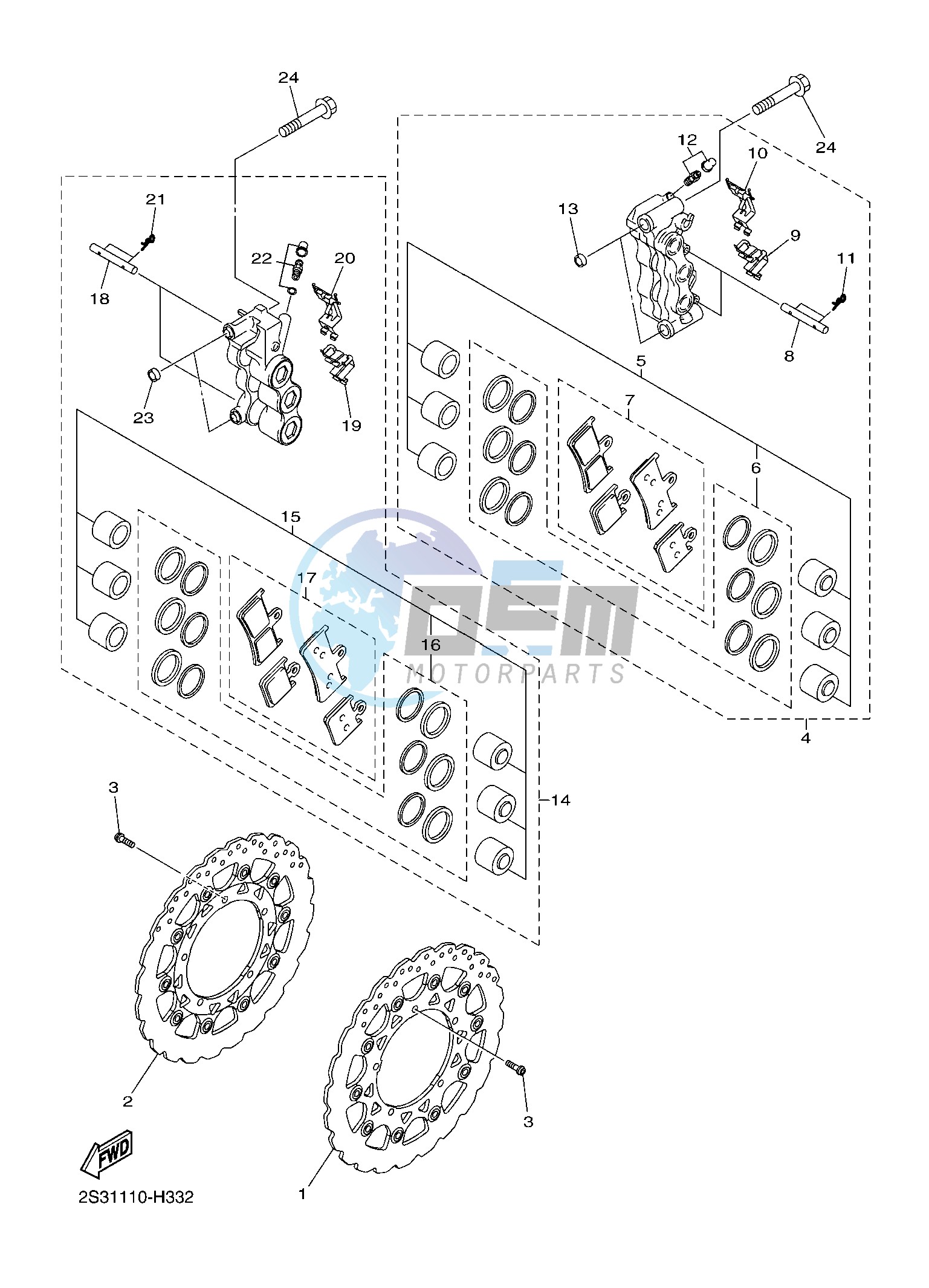 FRONT BRAKE CALIPER