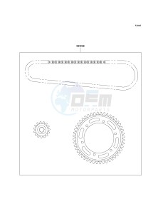 ZX 1100 D [NINJA ZX-11] (D4-D6) [NINJA ZX-11] drawing CHAIN KIT