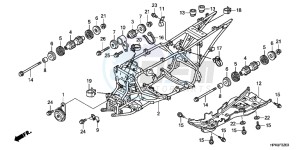 CB650FG CB650F 6ED - (6ED) drawing FRAME BODY