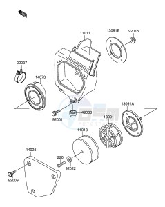 RM60 (E28) drawing AIR CLEANER