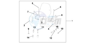 SH150S 125 drawing WINDSHIELD