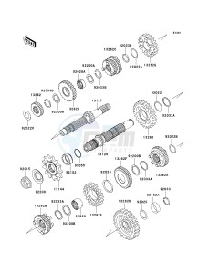 KLX 250 W [KLX250SF] (W9F) W9F drawing TRANSMISSION